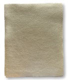 Platinum Metallic Natural Grain Chrome-Tanned Cowhide – Metallic Foil Finish, 1.1–1.3 mm (3 oz), Pre-Cut Leather Sheets (8.5" × 11")