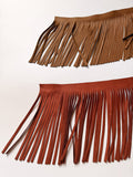 Leather Fringe 1/4" x 7" - Deer-Tanned Cowhide, Sold by the Foot