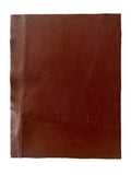 Brandy Brown Natural Grain Deer-Tanned Cowhide –  Full Aniline Finish, 1.1–1.3 mm (3 oz), Pre-Cut Leather Sheets (8.5" × 11")