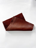 Brandy Brown Natural Grain Deer-Tanned Cowhide –  Full Aniline Finish, 1.1–1.3 mm (3 oz), Pre-Cut Leather Sheets (8.5" × 11")