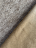 Taupe Natural Grain Deer-Tanned Cowhide –  Full Aniline Finish, 1.1–1.3 mm (3 oz), ~20 Sq Ft