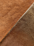 Rose Metallic Natural Grain Chrome-Tanned Cowhide – Metallic Foil Finish, 1.1–1.3 mm (3 oz), ~20 Sq Ft