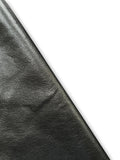 Gunmetal Metallic Natural Grain Chrome-Tanned Cowhide – Metallic Foil Finish, 1.1–1.3 mm (3 oz), ~20 Sq Ft