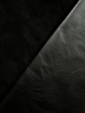Black Natural Grain Deer-Tanned Cowhide –  Full Aniline Finish, 1.1–1.3 mm (3 oz), ~20 Sq Ft (Also Available in 10 Sq Ft)