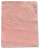 Pink Natural Grain Deer-Tanned Cowhide –  Full Aniline Finish, 1.1–1.3 mm (3 oz), Pre-Cut Leather Sheets (8.5" × 11")
