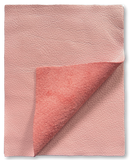 Pink Natural Grain Deer-Tanned Cowhide –  Full Aniline Finish, 1.1–1.3 mm (3 oz), Pre-Cut Leather Sheets (8.5" × 11")