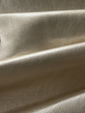 Platinum Metallic Natural Grain Chrome-Tanned Cowhide – Metallic Foil Finish, 1.1–1.3 mm (3 oz), ~20 Sq Ft