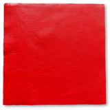Red Natural Grain Deer-Tanned Cowhide –  Full Aniline Finish, 1.1–1.3 mm (3 oz), Pre-Cut Leather Sheets (12" × 12")