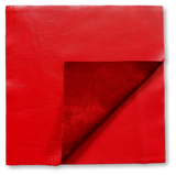 Red Natural Grain Deer-Tanned Cowhide –  Full Aniline Finish, 1.1–1.3 mm (3 oz), Pre-Cut Leather Sheets (12" × 12")