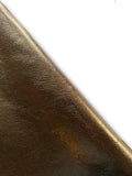 Pewter Metallic Natural Grain Chrome-Tanned Cowhide – Metallic Foil Finish, 1.1–1.3 mm (3 oz), ~20 Sq Ft