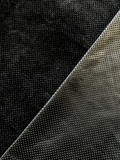 Black Perforated Natural Grain Deer-Tanned Cowhide –  Full Aniline Finish, 1.1–1.3 mm (3 oz), ~20 Sq Ft