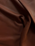 Brandy Premium Upholstery Cowhide – Chrome-Tanned Automotive and Furniture Leather, Full Aniline Finish, Naturally Pebbled Top Grain, 1.3–1.5 mm (~4 oz), ~50 Sq Ft Whole Hide