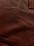 Brandy Premium Upholstery Cowhide – Chrome-Tanned Automotive and Furniture Leather, Full Aniline Finish, Naturally Pebbled Top Grain, 1.3–1.5 mm (~4 oz), ~50 Sq Ft Whole Hide