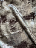 Dark Brown/Gold Distressed Metallic Nubuck Cowhide – Full Grain, Chrome-Tanned, Italian Foil Finish, 1.1–1.3 mm (3 oz), ~20 Sq Ft
