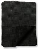 Black Perforated Cowhide Leather: 8.5'' x 11'' Pre-Cut Pieces