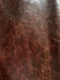 Merlot Distressed Cowhide – Chrome-Tanned Automotive and Furniture Upholstery Leather, Waxed Protective Finish, Top Grain, 1.0–1.2 mm (~3 oz), ~45 Sq Ft Whole Hide