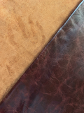 Merlot Distressed Cowhide – Chrome-Tanned Automotive and Furniture Upholstery Leather, Waxed Protective Finish, Top Grain, 1.0–1.2 mm (~3 oz), ~45 Sq Ft Whole Hide