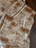 Luggage/Gold Distressed Metallic Nubuck Cowhide – Full Grain, Chrome-Tanned, Italian Foil Finish, 1.1–1.3 mm (3 oz), ~20 Sq Ft