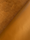 Saddle Premium Upholstery Cowhide – Chrome-Tanned Automotive and Furniture Leather, Full Aniline Finish, Naturally Pebbled Top Grain, 1.3–1.5 mm (~4 oz), ~50 Sq Ft Whole Hide