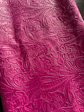 Mulberry Large Floral Embossed Cowhide