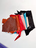 Assorted Full Grain Leather Scraps & Remnants – Sold by the Pound