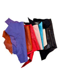Assorted Full Grain Leather Scraps & Remnants – Sold by the Pound