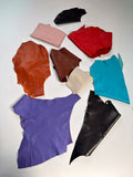 Assorted Full Grain Leather Scraps & Remnants – Sold by the Pound