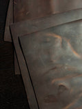 Mocha Crazy Horse Cowhide Leather – Distressed Wax/Oil Finish, 1.8–2.0 mm (4–5 oz), Pre-Cut Leather Sheets (8.5" × 11")