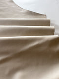 Off White Natural Grain Deer-Tanned Cowhide –  Full Aniline Finish, 1.1–1.3 mm (3 oz), ~20 Sq Ft (Also Available in 10 Sq Ft)