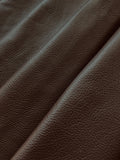 Chocolate Brown Natural Grain Deer-Tanned Cowhide –  Full Aniline Finish, 1.1–1.3 mm (3 oz), ~20 Sq Ft (Also Available in 10 Sq Ft)