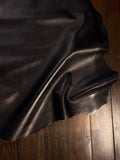 Black Italian Nappa Lambskin – Chrome-Tanned, Semi-Aniline Finish, 0.8–0.9 mm (2 oz), ~7 - 10 Sq Ft