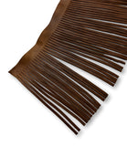 Leather Fringe 1/4" x 7" - Deer-Tanned Cowhide, Sold by the Foot