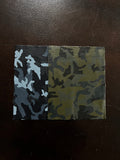 Army Green Camouflage Natural Grain Cowhide Leather: 8.5" x 11" Pre-Cut Pieces