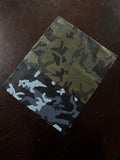 Army Green Camouflage Natural Grain Cowhide Leather: 8.5" x 11" Pre-Cut Pieces