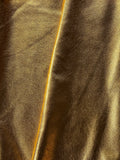 Gold Metallic Natural Grain Chrome-Tanned Cowhide – Metallic Foil Finish, 1.1–1.3 mm (3 oz), ~20 Sq Ft
