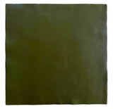 Olive Natural Grain Deer-Tanned Cowhide –  Full Aniline Finish, 1.1–1.3 mm (3 oz), Pre-Cut Leather Sheets (12" × 12")