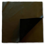Chocolate Natural Grain Deer-Tanned Cowhide –  Full Aniline Finish, 1.1–1.3 mm (3 oz) – Pre-Cut Leather Sheets (12" × 12")