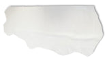 White Large Floral Embossed Cowhide