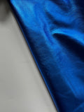 Royal Blue Metallic Natural Grain Chrome-Tanned Cowhide – Metallic Foil Finish, 1.1–1.3 mm (3 oz), ~20 Sq Ft