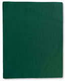 Kelly Green Natural Grain Deer-Tanned Cowhide –  Full Aniline Finish, 1.1–1.3 mm (3 oz), Pre-Cut Leather Sheets (8.5" × 11")