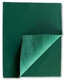 Kelly Green Natural Grain Deer-Tanned Cowhide –  Full Aniline Finish, 1.1–1.3 mm (3 oz), Pre-Cut Leather Sheets (8.5" × 11")