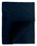 Navy Natural Grain Deer-Tanned Cowhide –  Full Aniline Finish, 1.1–1.3 mm (3 oz), Pre-Cut Leather Sheets (8.5" × 11")