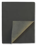 Grey Natural Grain Deer-Tanned Cowhide –  Full Aniline Finish, 1.1–1.3 mm (3 oz), Pre-Cut Leather Sheets (8.5" × 11")