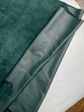 Pine Green Natural Grain Deer-Tanned Cowhide –  Full Aniline Finish, 1.1–1.3 mm (3 oz), ~20 Sq Ft