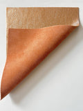 Rose Gold Metallic Natural Grain Chrome-Tanned Cowhide – Metallic Foil Finish, 1.1–1.3 mm (3 oz), Pre-Cut Leather Sheets (8.5" × 11")