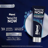 Signal White Now Whitening Toothpaste - Instant 3x Whitening, Stain Removal - 2.54 fl oz