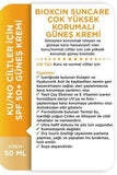Bioxcin SPF 50+ Sunscreen for Dry Skin - Moisturizing, Water-Resistant, Anti-Aging Benefits - 1.69 fl oz