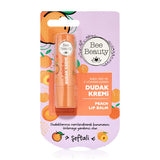 Bee Beauty Moisturizing Peach Lip Balm with Shea Butter & Vitamin E - Hydrating Lip Care for Dry Lips