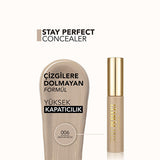 Flormar Stay Perfect Concealer: High Pigment, Long Lasting, Natural Finish - Medium Beige Coverage for Dark Circles & Blemishes
