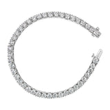 IGI Certified 14K White Gold 6.0 Cttw Lab Grown Diamond Tennis Bracelet